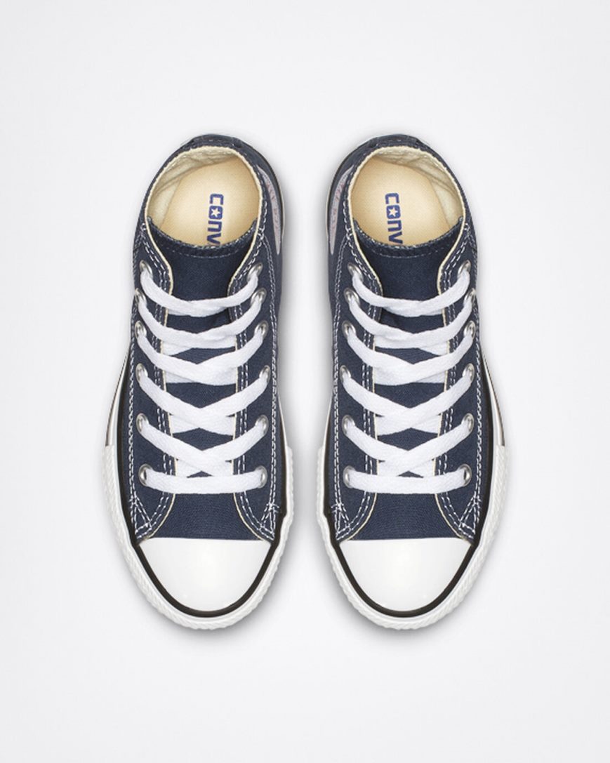 Navy Converse Chuck Taylor All Star Classic Girls' High Top Shoes | DGK51793I