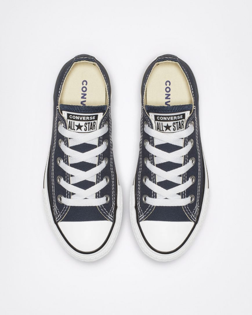 Navy Converse Chuck Taylor All Star Classic Boys' Low Top Shoes | HG9I4K83L