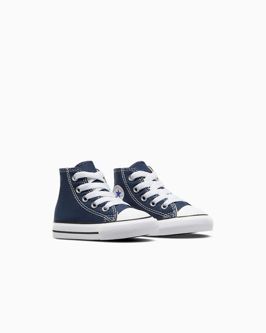 Navy Converse Chuck Taylor All Star Classic Girls' High Top Shoes | IWI194KL5