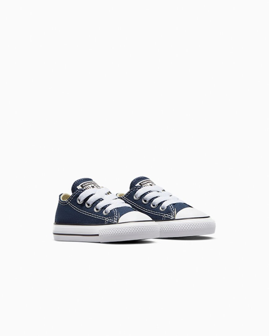 Navy Converse Chuck Taylor All Star Classic Boys' Low Top Shoes | PA45718LI