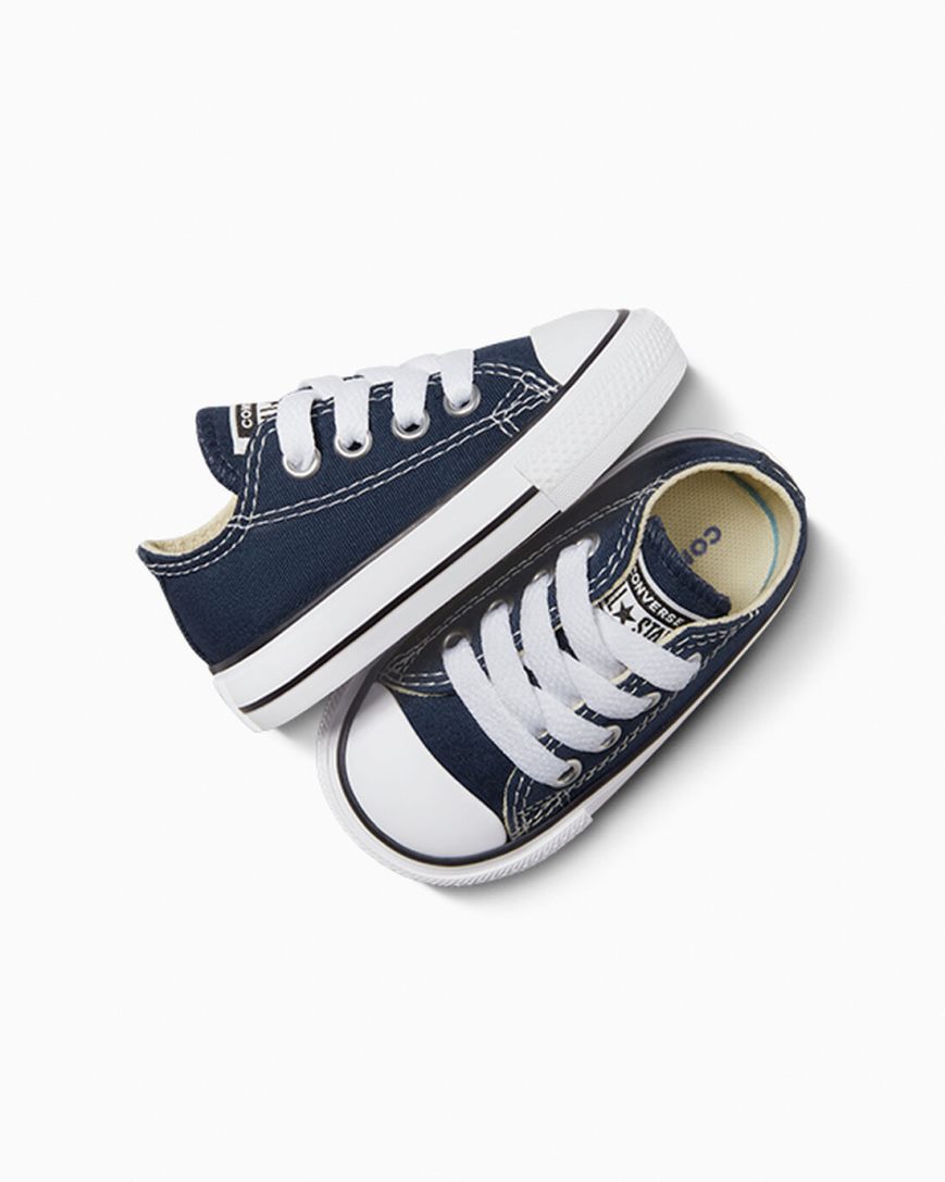 Navy Converse Chuck Taylor All Star Classic Boys' Low Top Shoes | PA45718LI