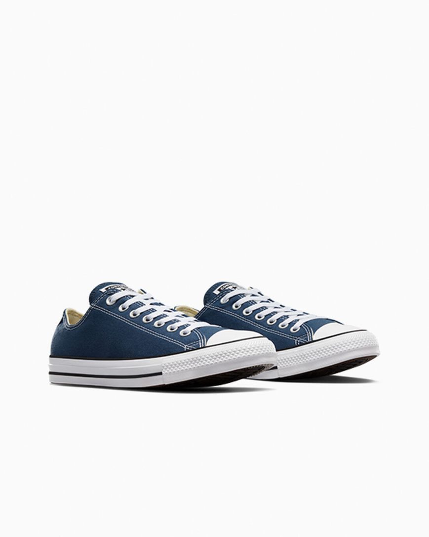 Navy Converse Chuck Taylor All Star Classic Men's Low Top Shoes | TD4I89715