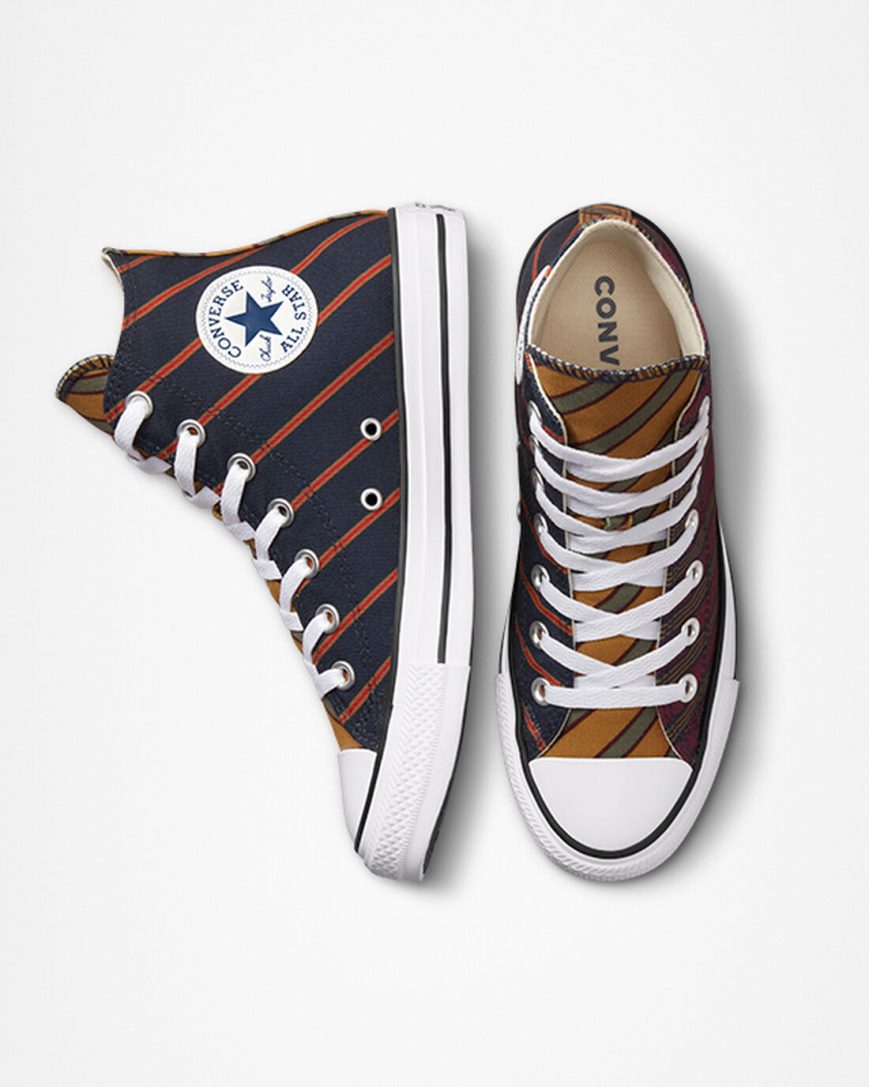 Obsidian / Deep Burgundy Converse Chuck Taylor All Star Twisted Classics Women's High Top Shoes | EWIK731L9