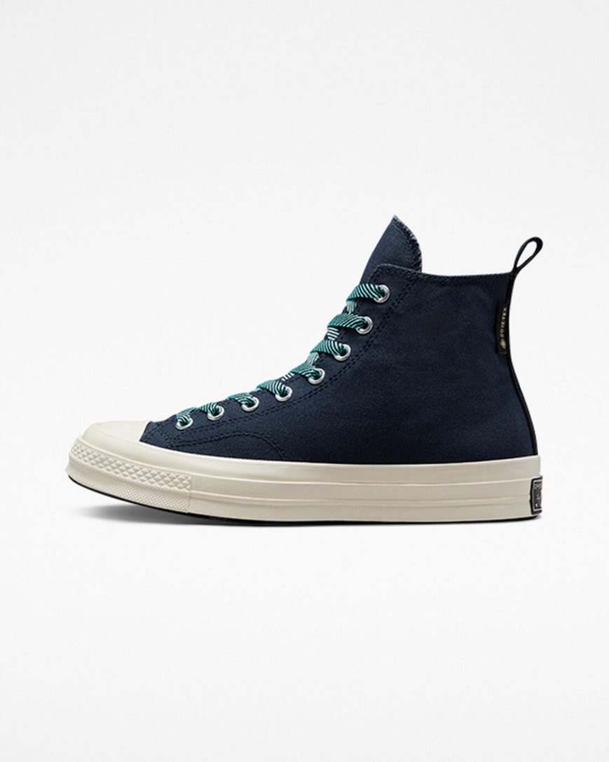 Obsidian / Light Turquoise Converse Chuck 70 Counter Climate GORE-TEX Men's High Top Shoes | SBL39I574