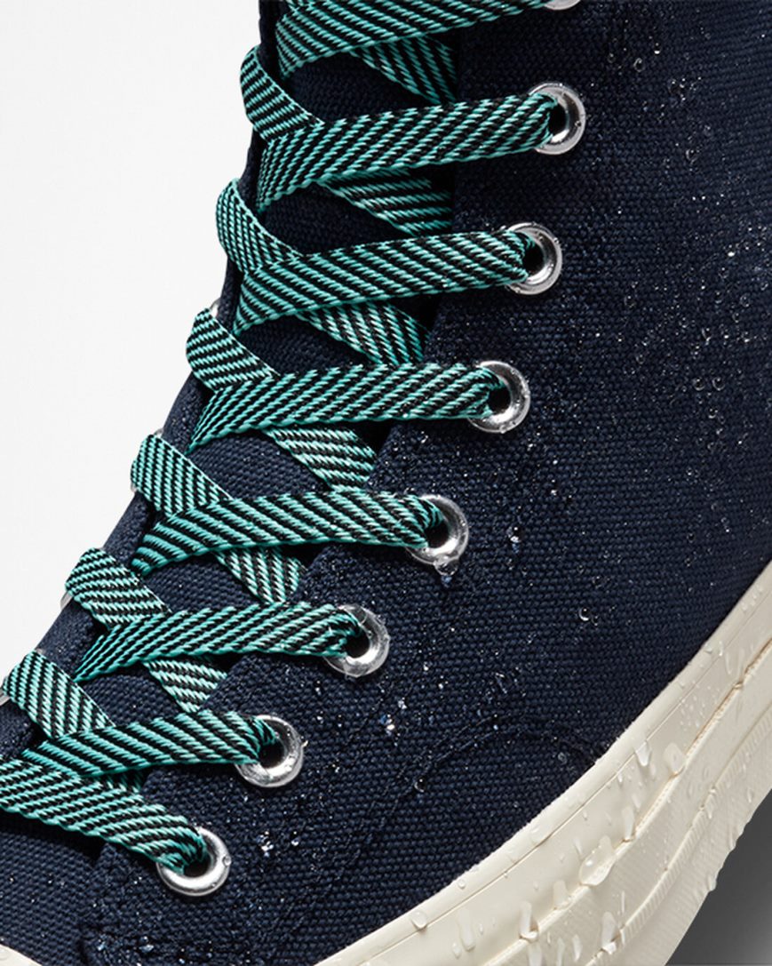 Obsidian / Light Turquoise Converse Chuck 70 Counter Climate GORE-TEX Men's High Top Shoes | SBL39I574