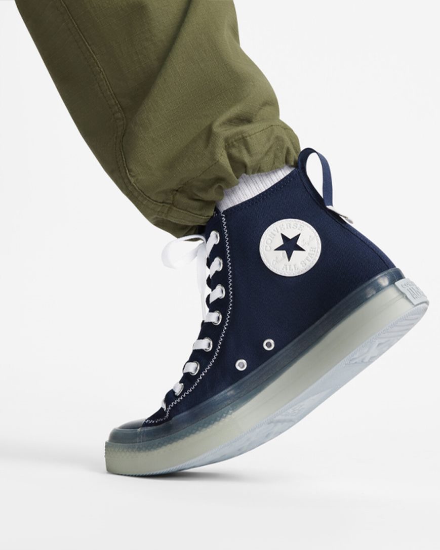 Obsidian / White Converse Chuck Taylor All Star CX Explore Men's High Top Shoes | KN94K5713