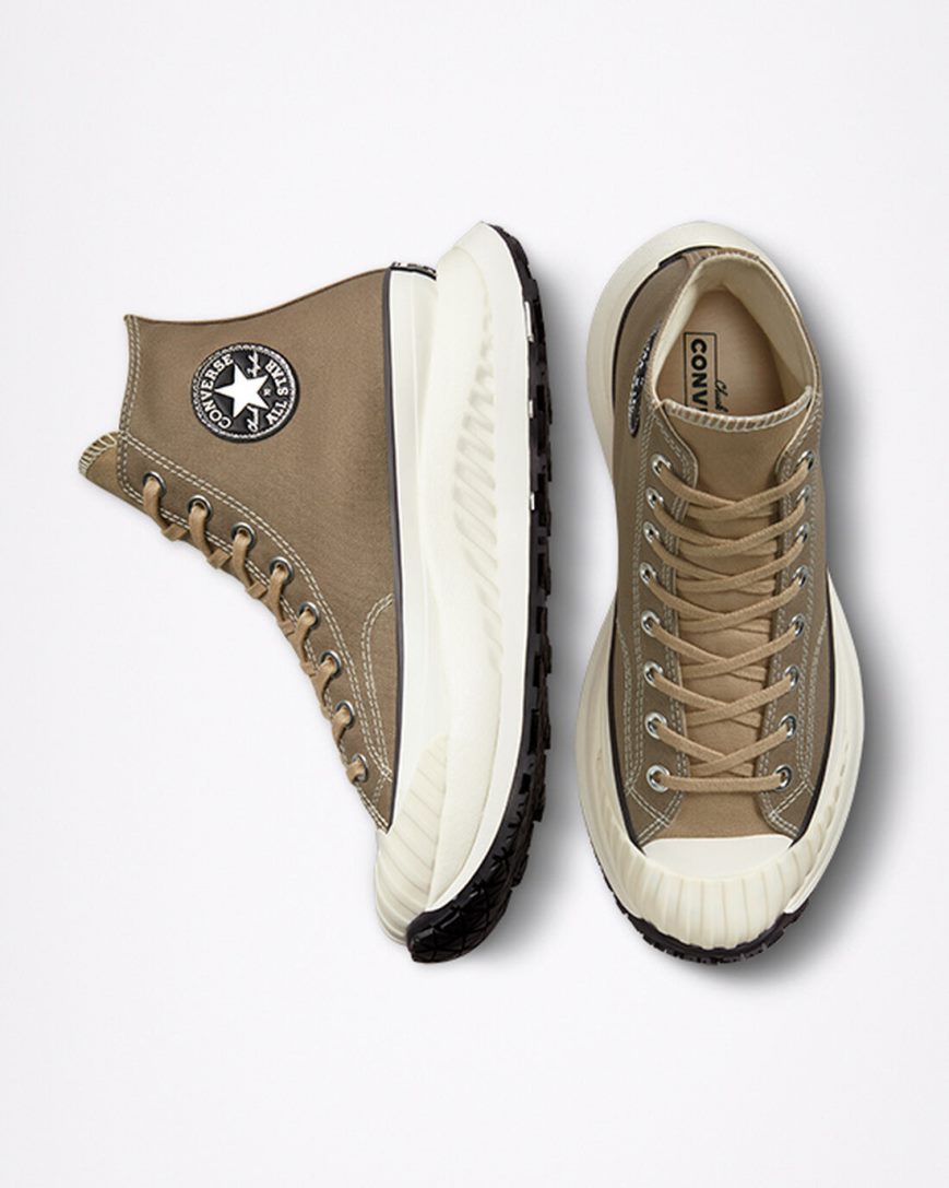 Olive / Black Converse Chuck 70 AT-CX Men's High Top Shoes | EY7419835