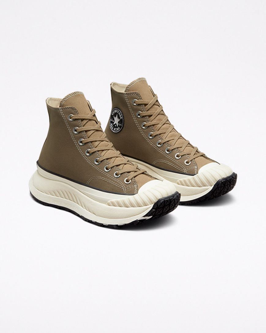 Olive / Black Converse Chuck 70 AT-CX Men's High Top Shoes | EY7419835