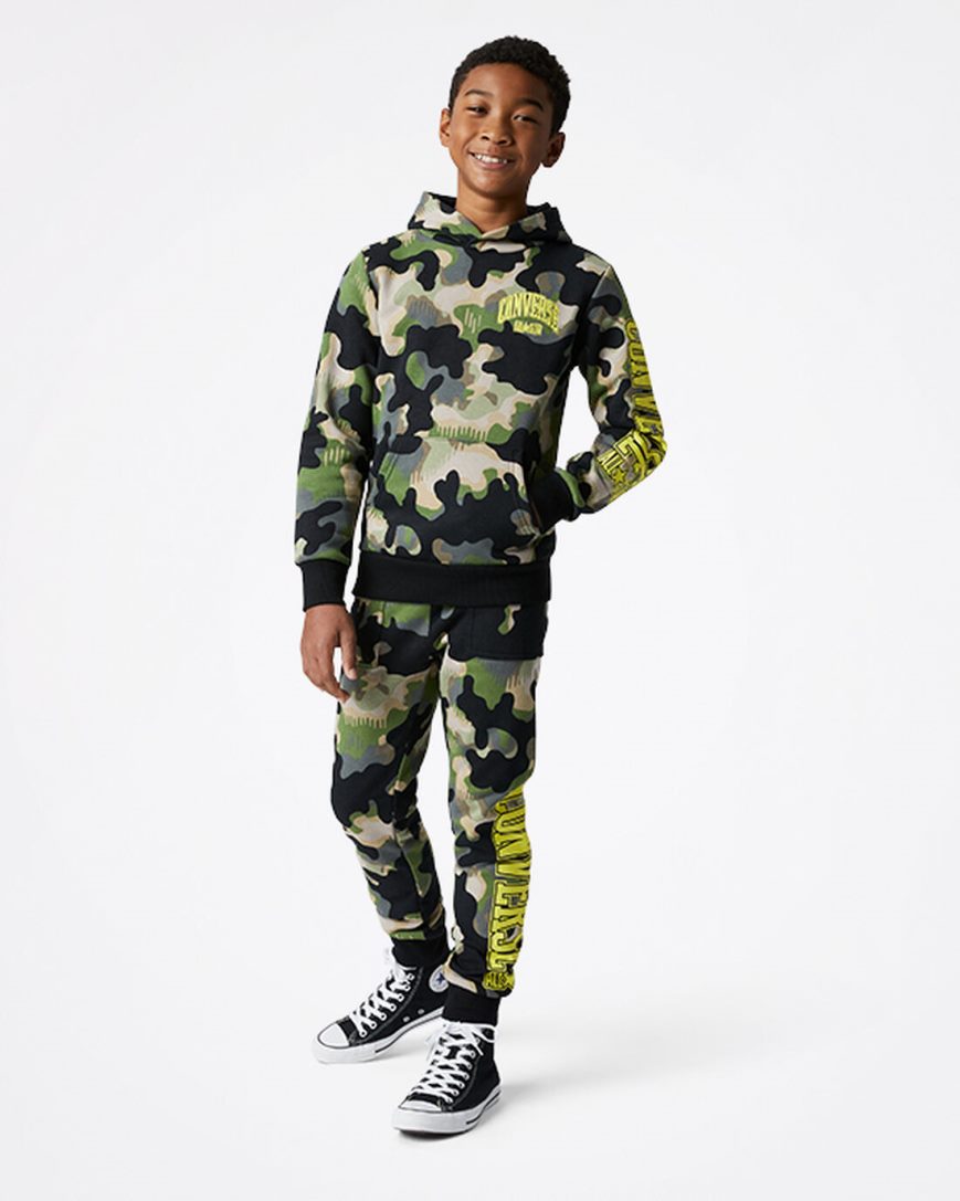 Olive Converse Camo Boys' Jogger | DO79K5483