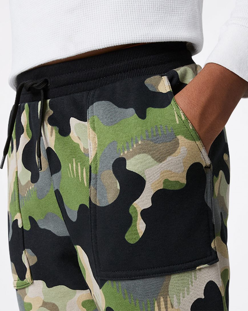 Olive Converse Camo Boys' Jogger | DO79K5483