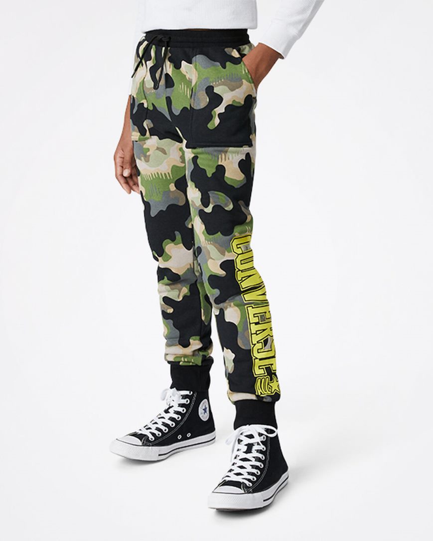 Olive Converse Camo Boys\' Jogger | DO79K5483