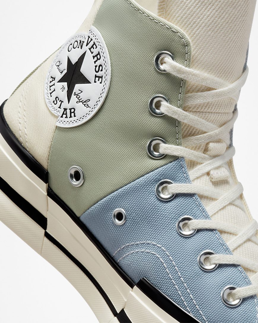 Olive Converse Chuck 70 Plus Material Mashup Men's High Top Shoes | GM39LK185