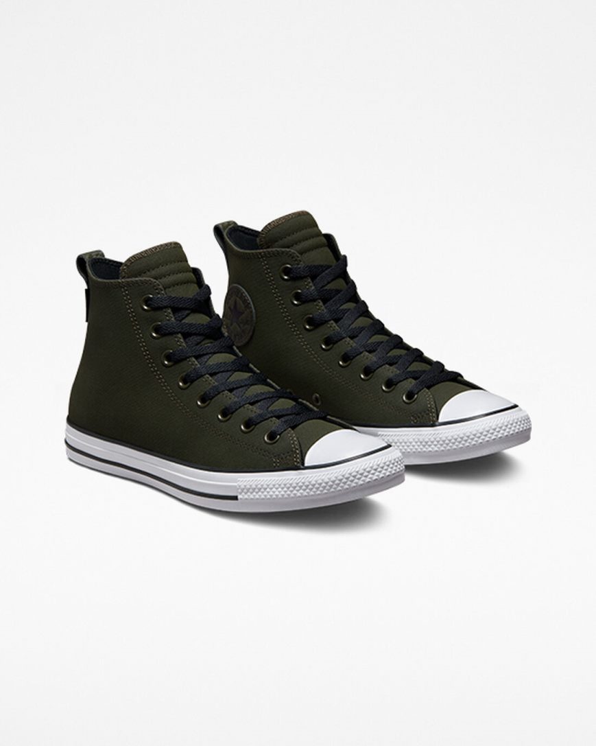 Olive / Green / White / Black Converse Chuck Taylor All Star TecTuff Women's High Top Shoes | GQ143K875