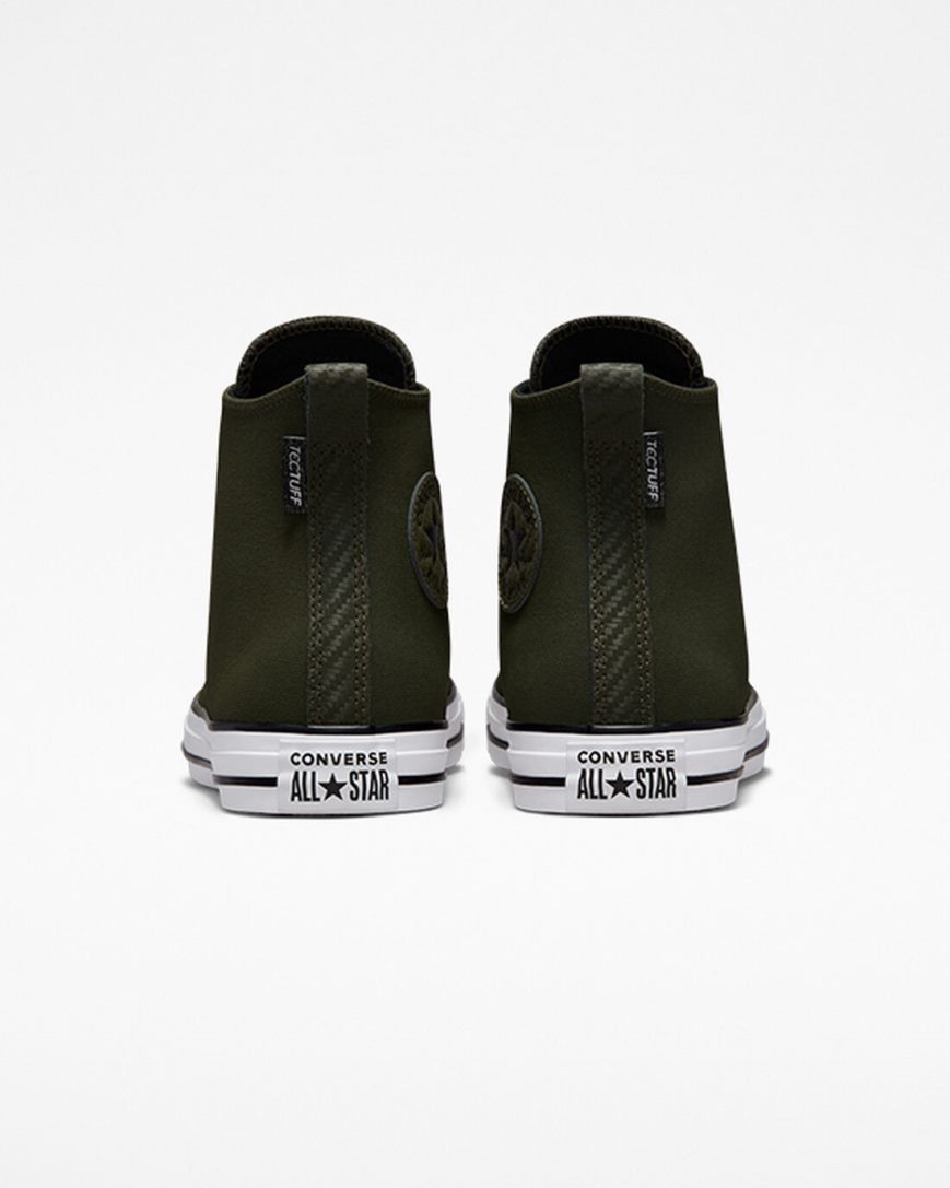 Olive / Green / White / Black Converse Chuck Taylor All Star TecTuff Women's High Top Shoes | GQ143K875