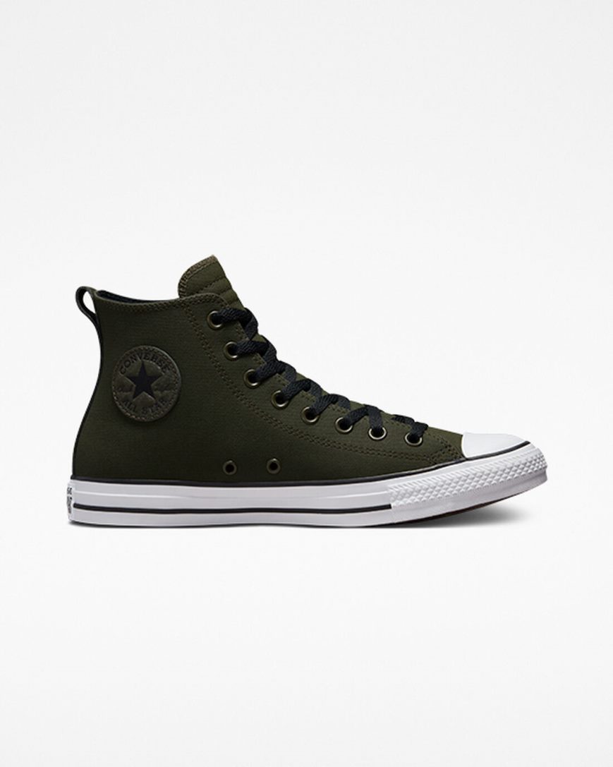 Olive / Green / White / Black Converse Chuck Taylor All Star TecTuff Women\'s High Top Shoes | GQ143K875