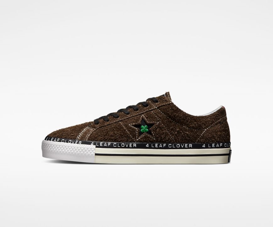 Olive / White Converse x Patta Four-Leaf Clover One Star Pro Men's Low Top Shoes | DML51349I