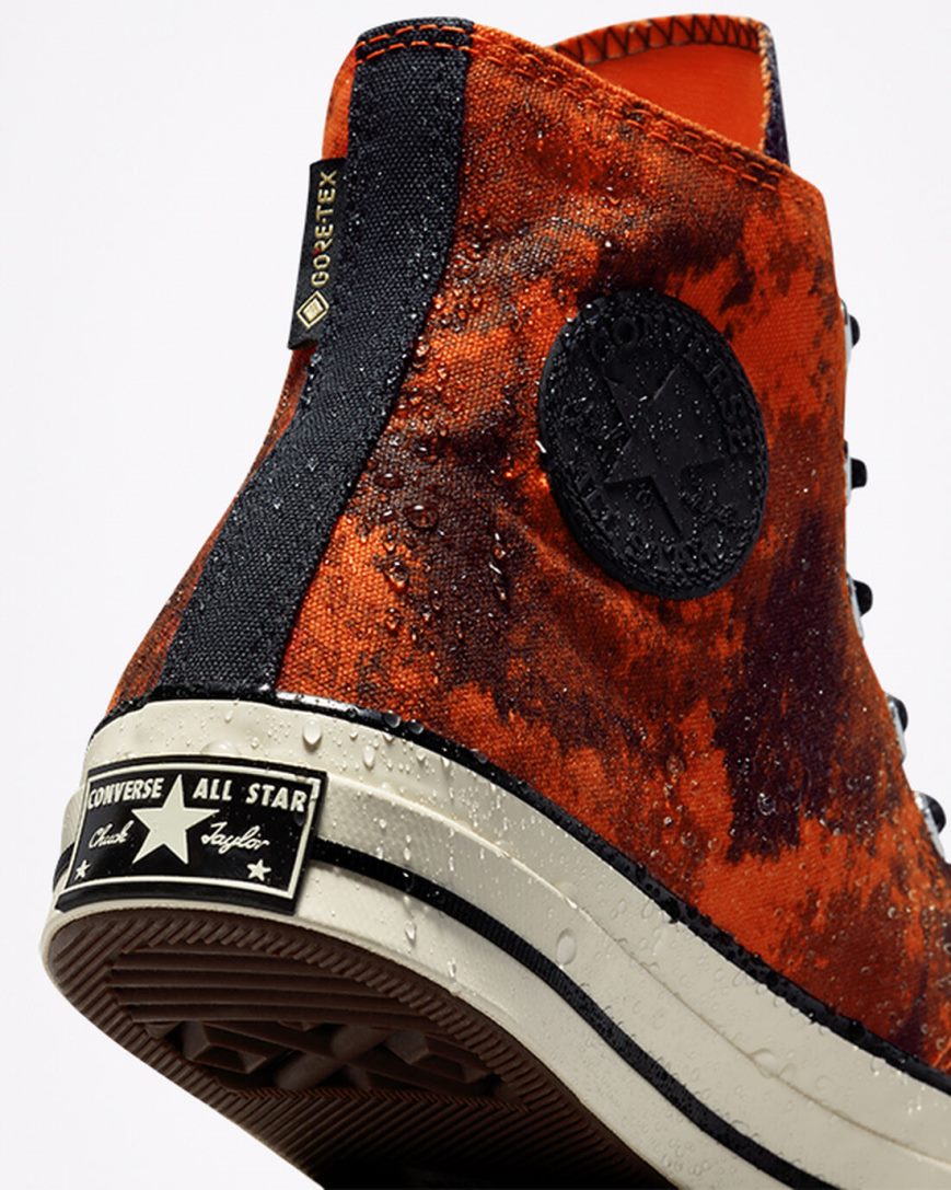 Orange / Black Converse Chuck 70 GORE-TEX® Women's High Top Shoes | GX341IK87