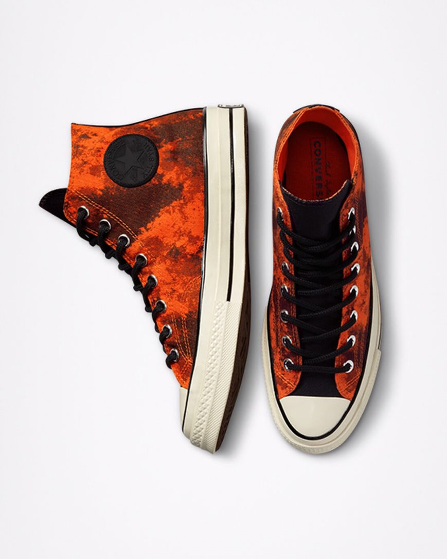 Orange / Black Converse Chuck 70 GORE-TEX® Women's High Top Shoes | GX341IK87