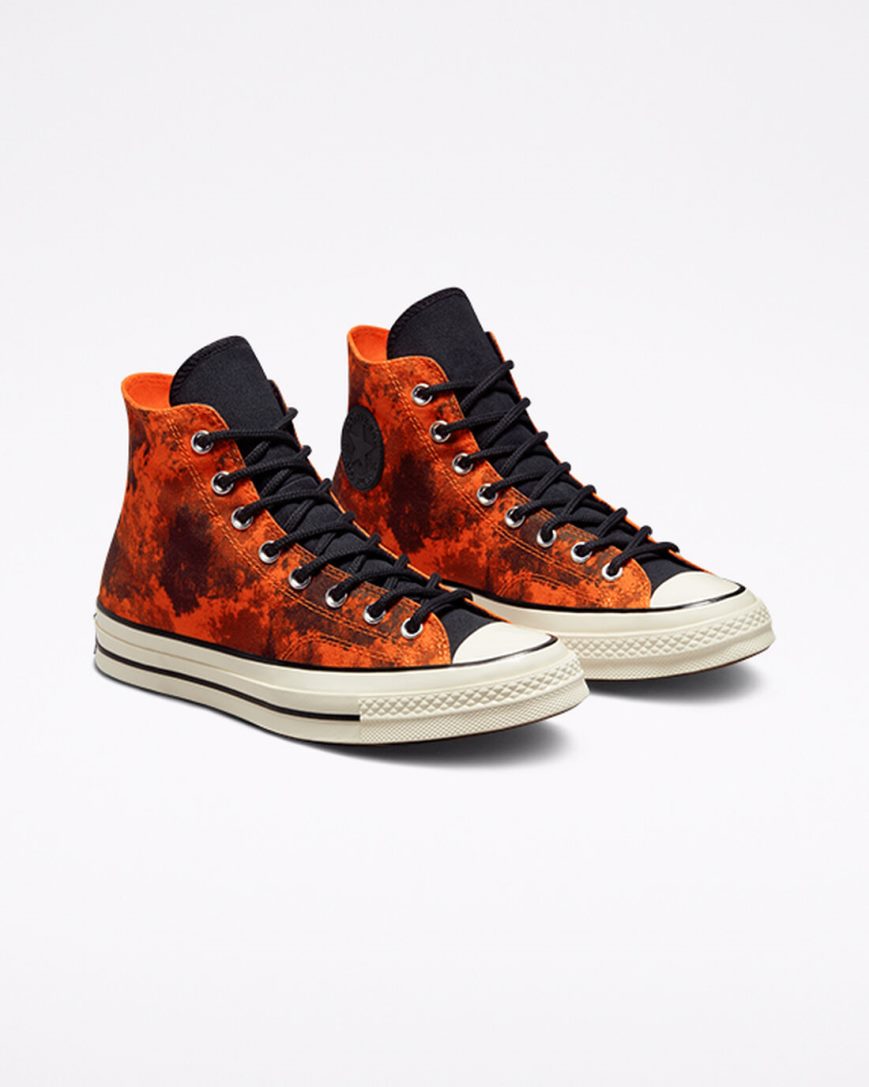 Orange / Black Converse Chuck 70 GORE-TEX® Women's High Top Shoes | GX341IK87