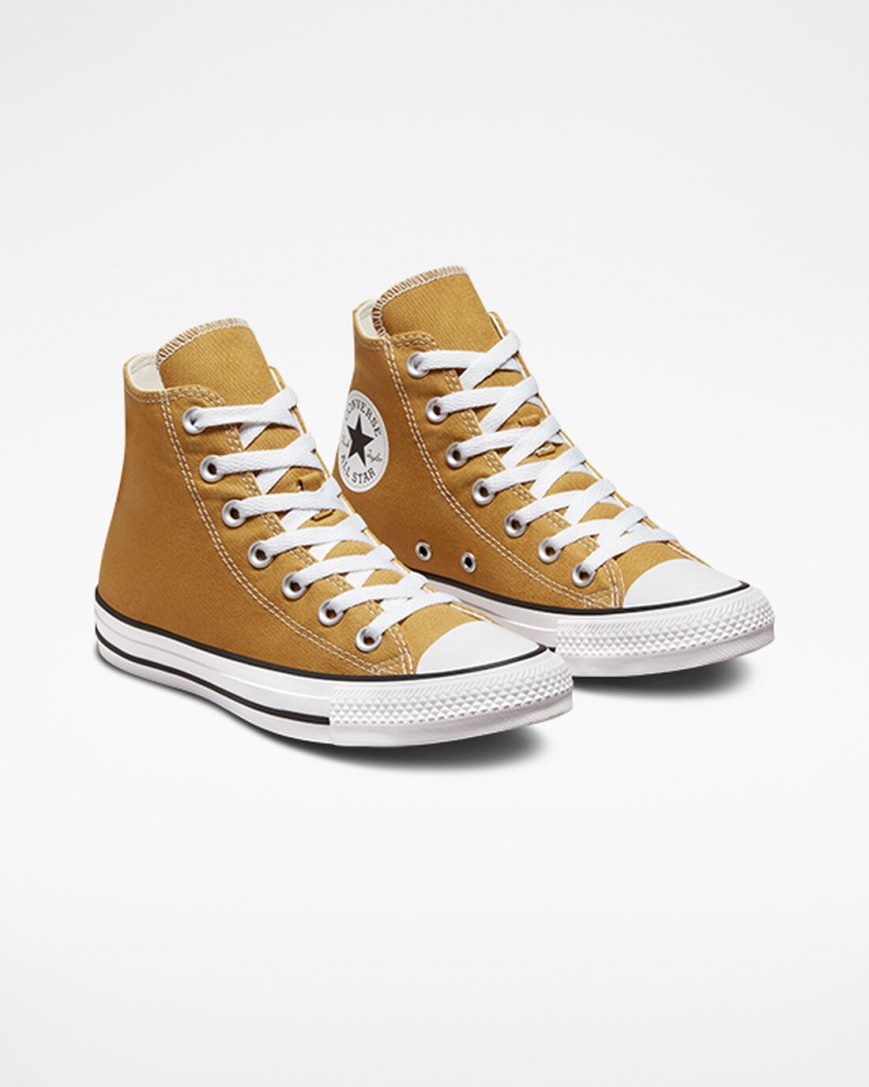 Orange Converse Chuck Taylor All Star Seasonal Color Men's High Top Shoes | KH53KI971