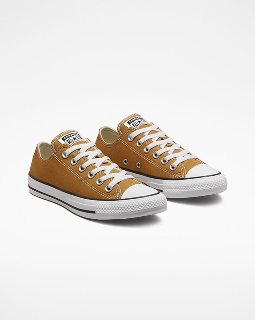 Orange Converse Chuck Taylor All Star Seasonal Color Men's Low Top Shoes | WZ1K89I73