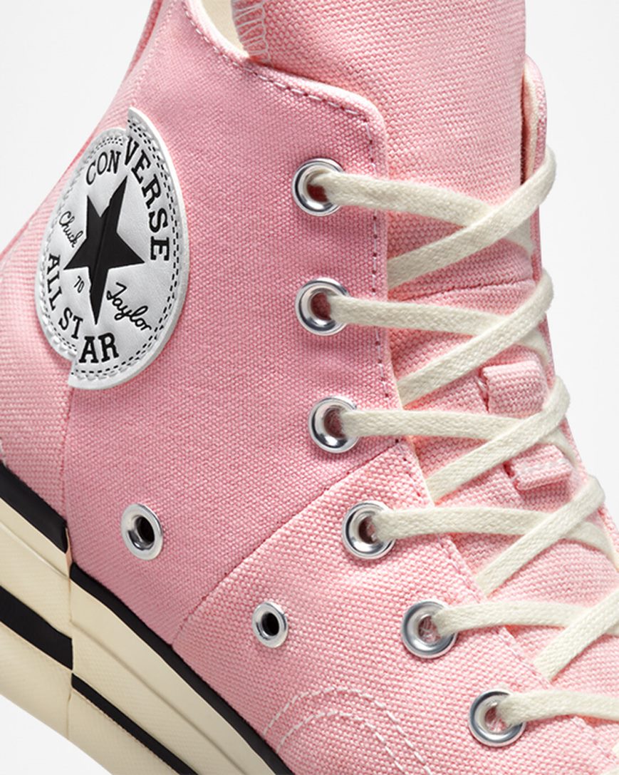 Orange Pink Converse Chuck 70 Plus Women's High Top Shoes | KI3L47KI8