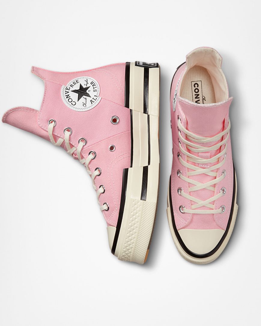 Orange Pink Converse Chuck 70 Plus Women's High Top Shoes | KI3L47KI8