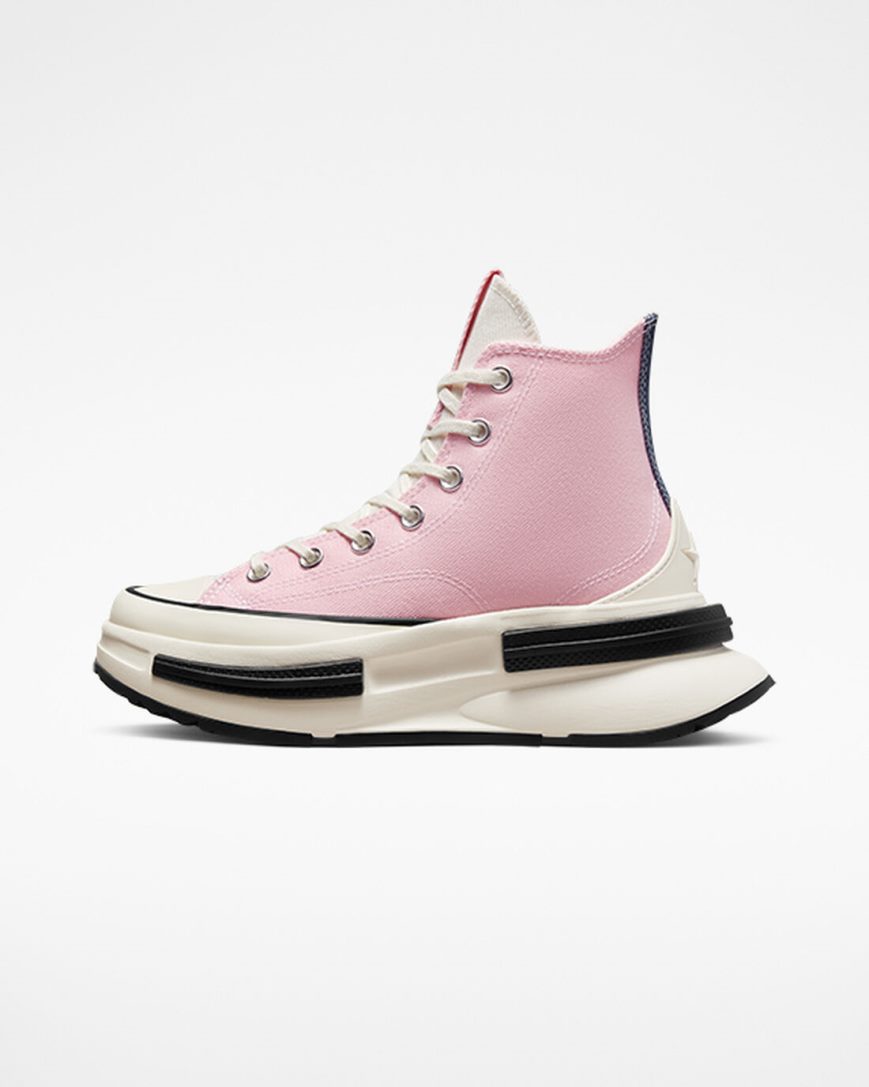 Orange Pink Converse Run Star Legacy CX Denim & Canvas Women's High Top Shoes | GF19LK5I3