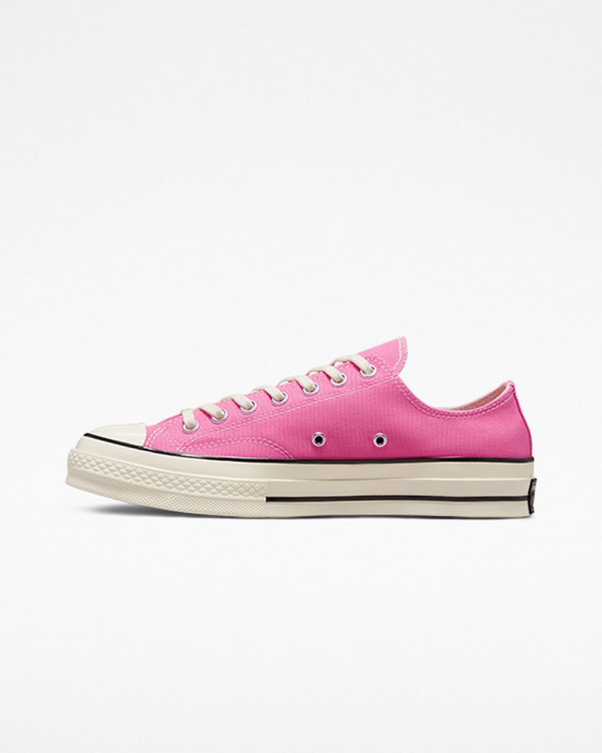 Pink / Black Converse Chuck 70 Vintage Canvas Men's Low Top Shoes | FY7I19534