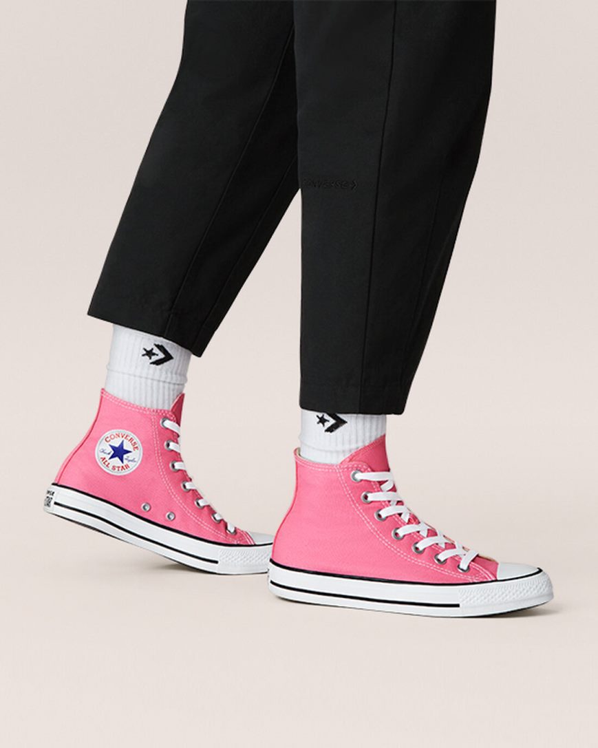 Pink Converse Chuck Taylor All Star Classic Men's High Top Shoes | PJ5ILK784