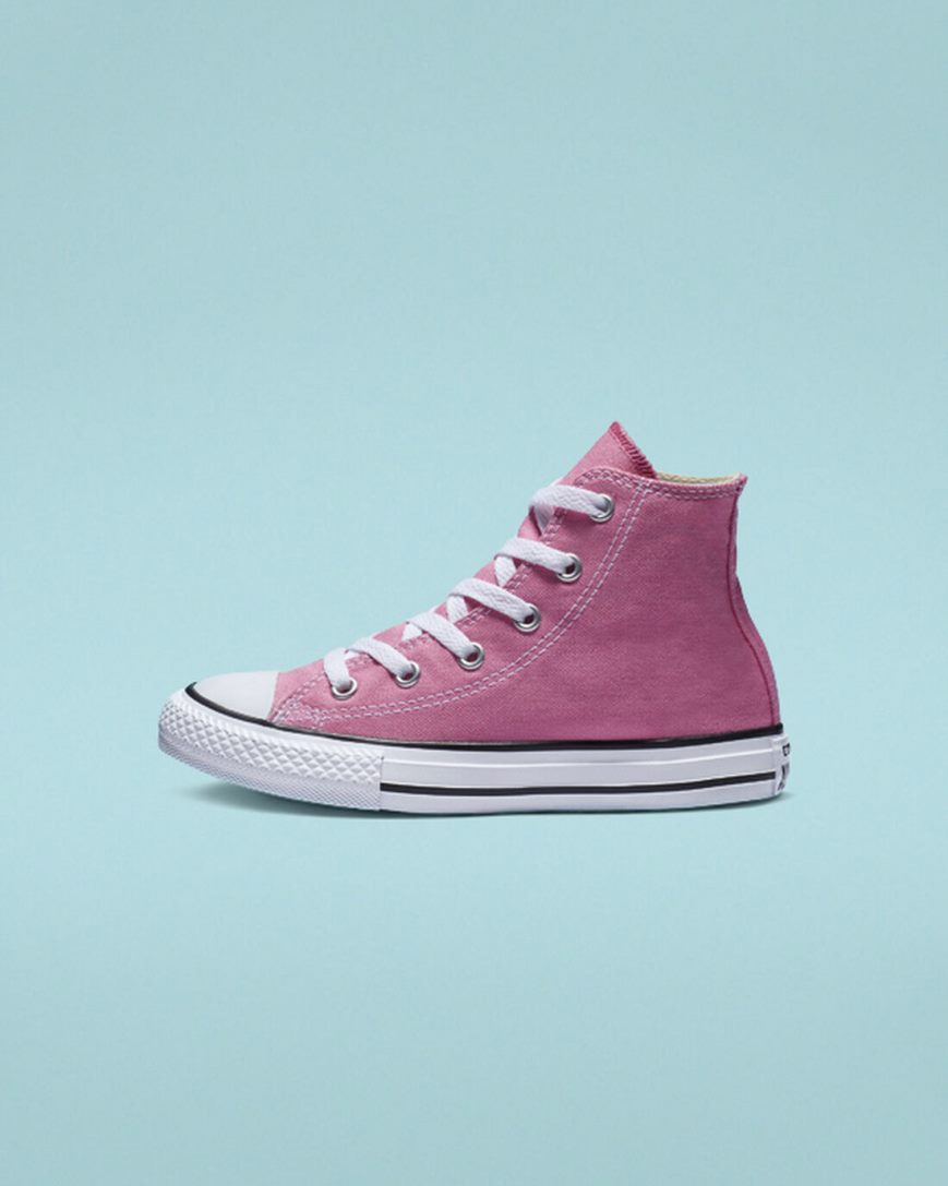 Pink Converse Chuck Taylor All Star Classic Girls' High Top Shoes | YA9I18357