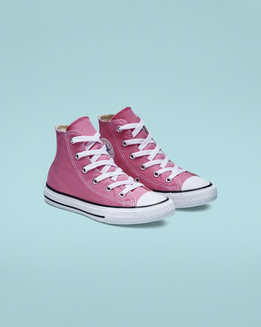 Pink Converse Chuck Taylor All Star Classic Girls' High Top Shoes | YA9I18357