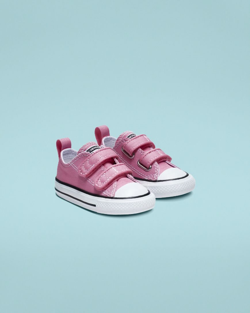 Pink Converse Chuck Taylor All Star Easy-On Girls' Low Top Shoes | IS783K14L