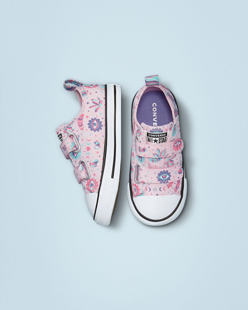 Pink Converse Chuck Taylor All Star Easy-On Mystic Gems Boys' Low Top Shoes | XE395KIL8