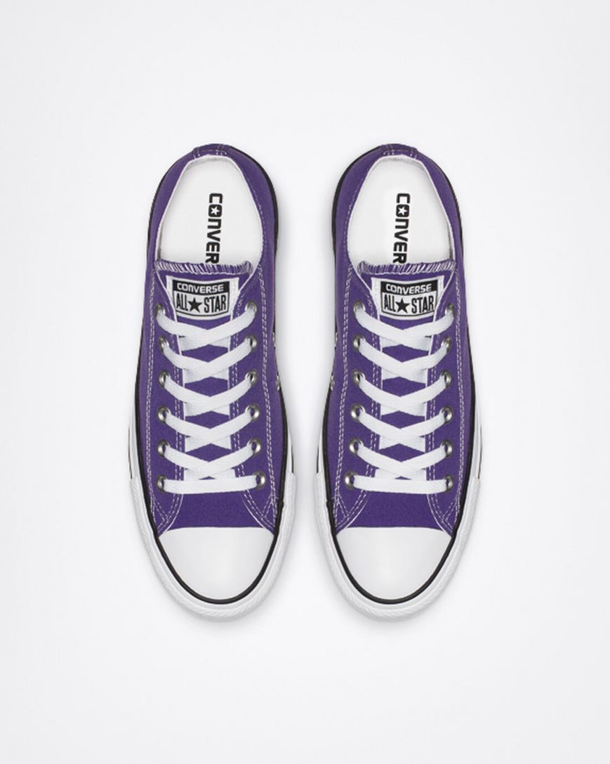 Purple Converse Chuck Taylor All Star Classic Men's Low Top Shoes | AIK7L5381