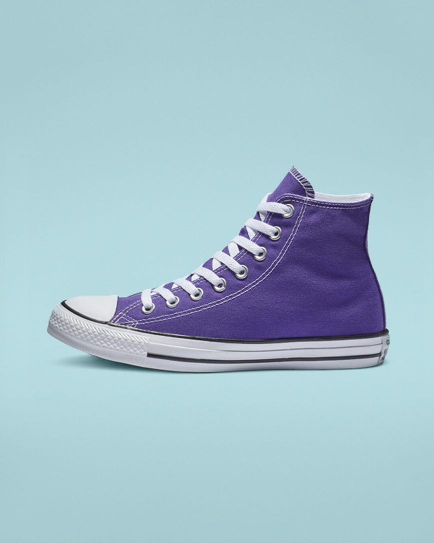 Purple Converse Chuck Taylor All Star Classic Women's High Top Shoes | XQ79LKI35