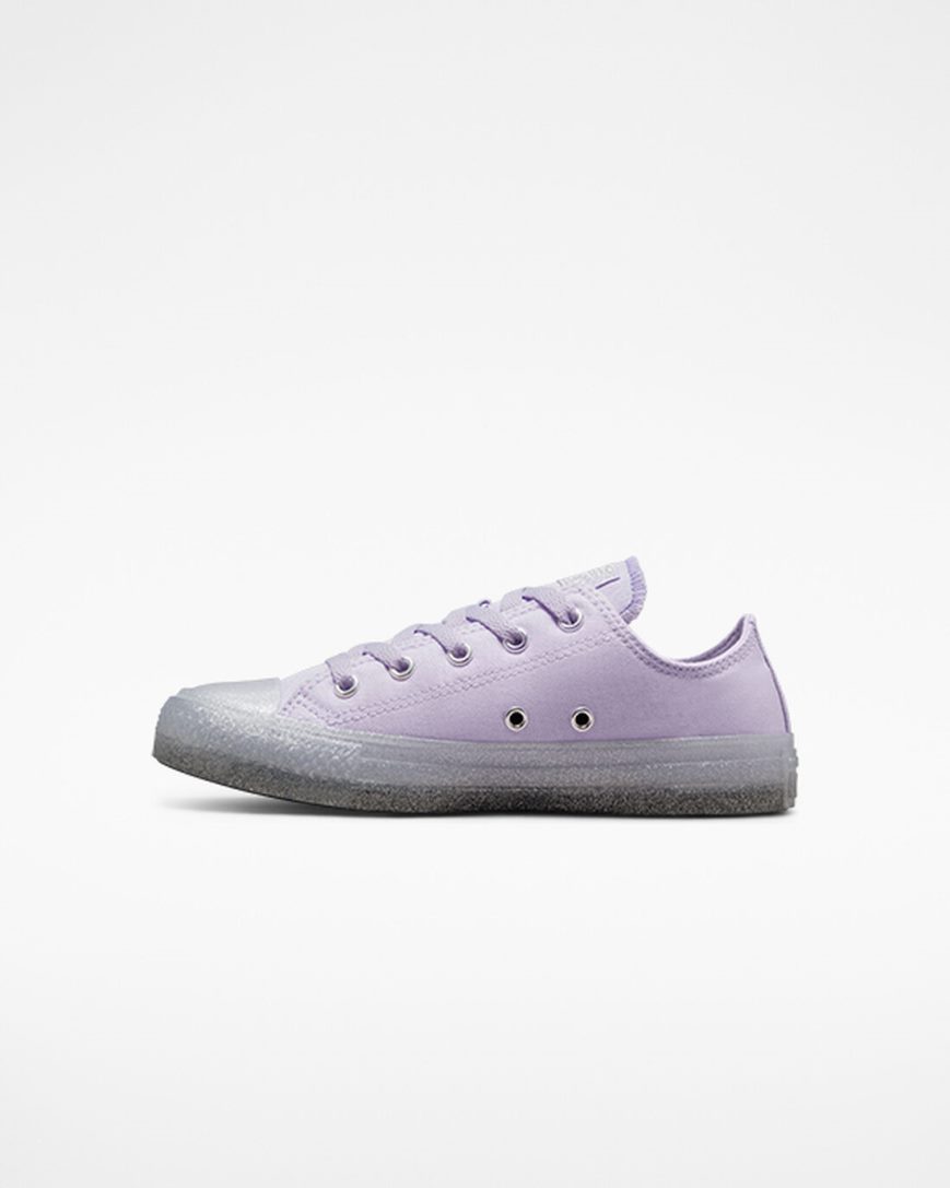 Purple / Purple Converse Chuck Taylor All Star Glitter Girls' Low Top Shoes | XAI475L39