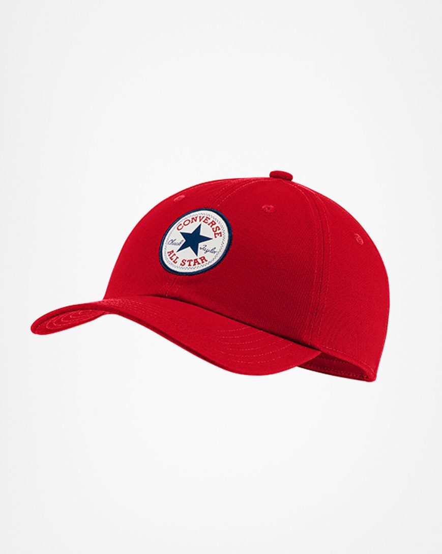 Red Converse All Star Patch Baseball Men\'s Hats | LB5K1L934