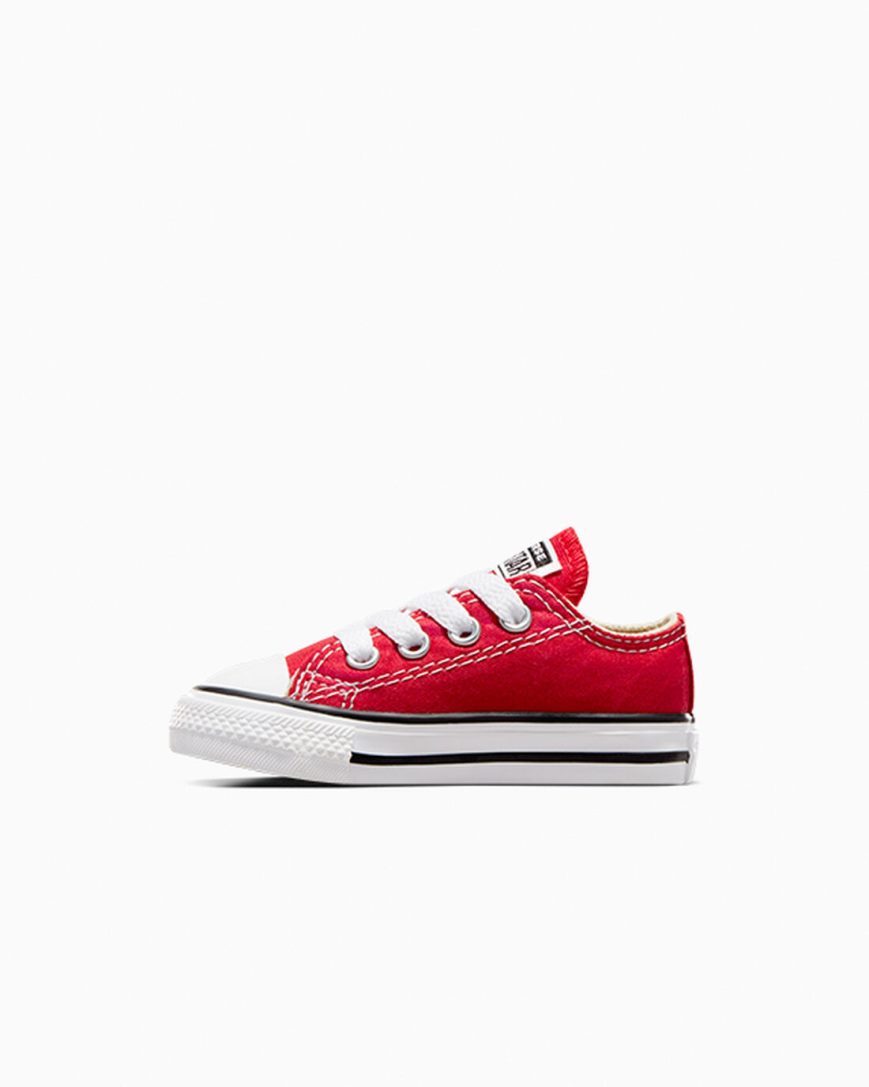 Red Converse Chuck Taylor All Star Classic Boys' Low Top Shoes | FH9K7I813