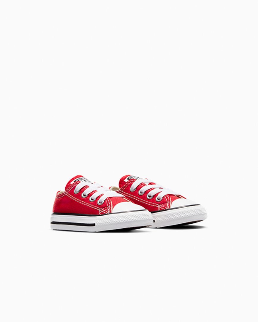 Red Converse Chuck Taylor All Star Classic Boys' Low Top Shoes | FH9K7I813