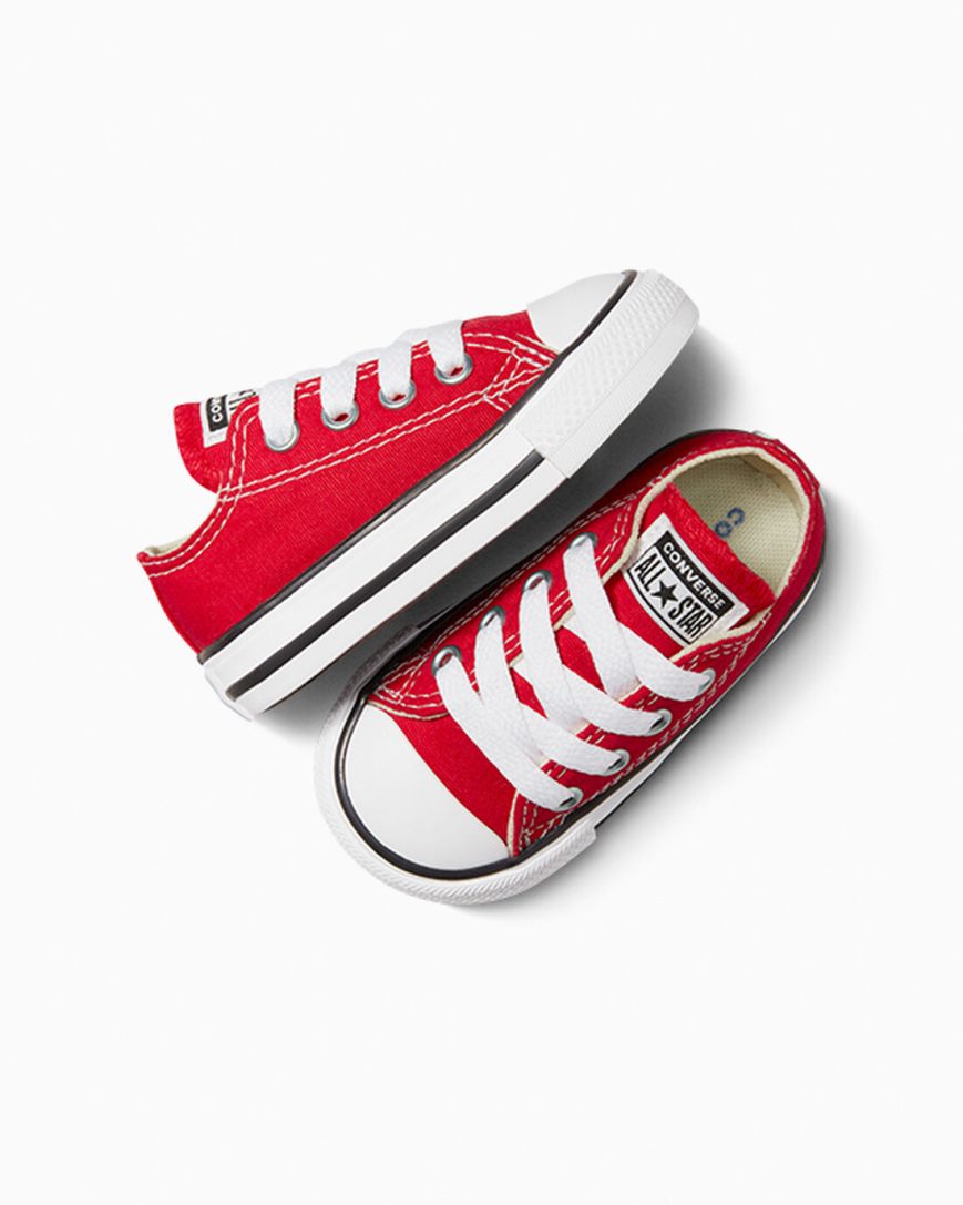 Red Converse Chuck Taylor All Star Classic Boys' Low Top Shoes | FH9K7I813