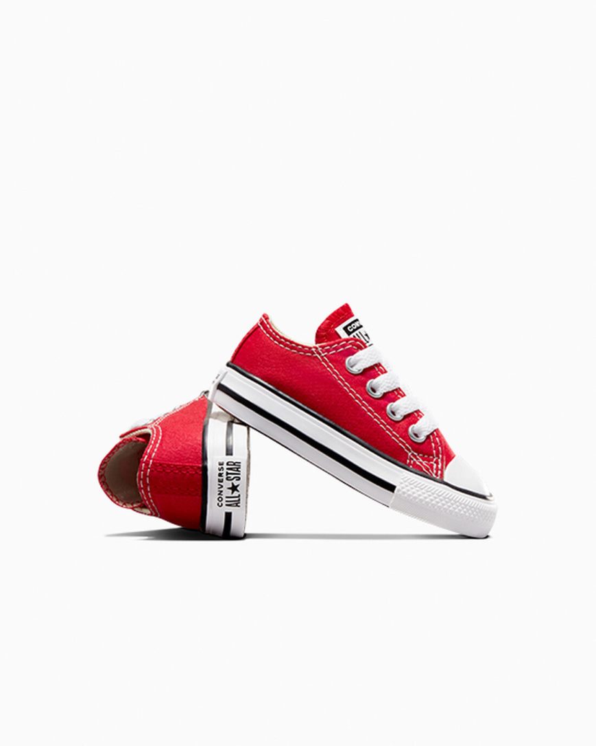 Red Converse Chuck Taylor All Star Classic Boys' Low Top Shoes | FH9K7I813