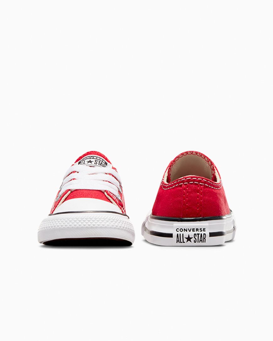 Red Converse Chuck Taylor All Star Classic Boys' Low Top Shoes | FH9K7I813