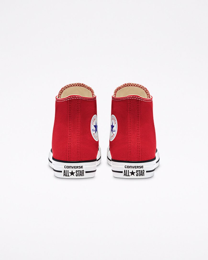 Red Converse Chuck Taylor All Star Classic Men's High Top Shoes | LJ538KI1L