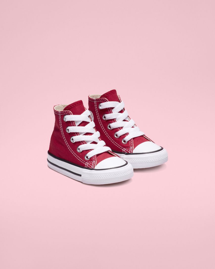 Red Converse Chuck Taylor All Star Classic Girls' High Top Shoes | LN489ILK1