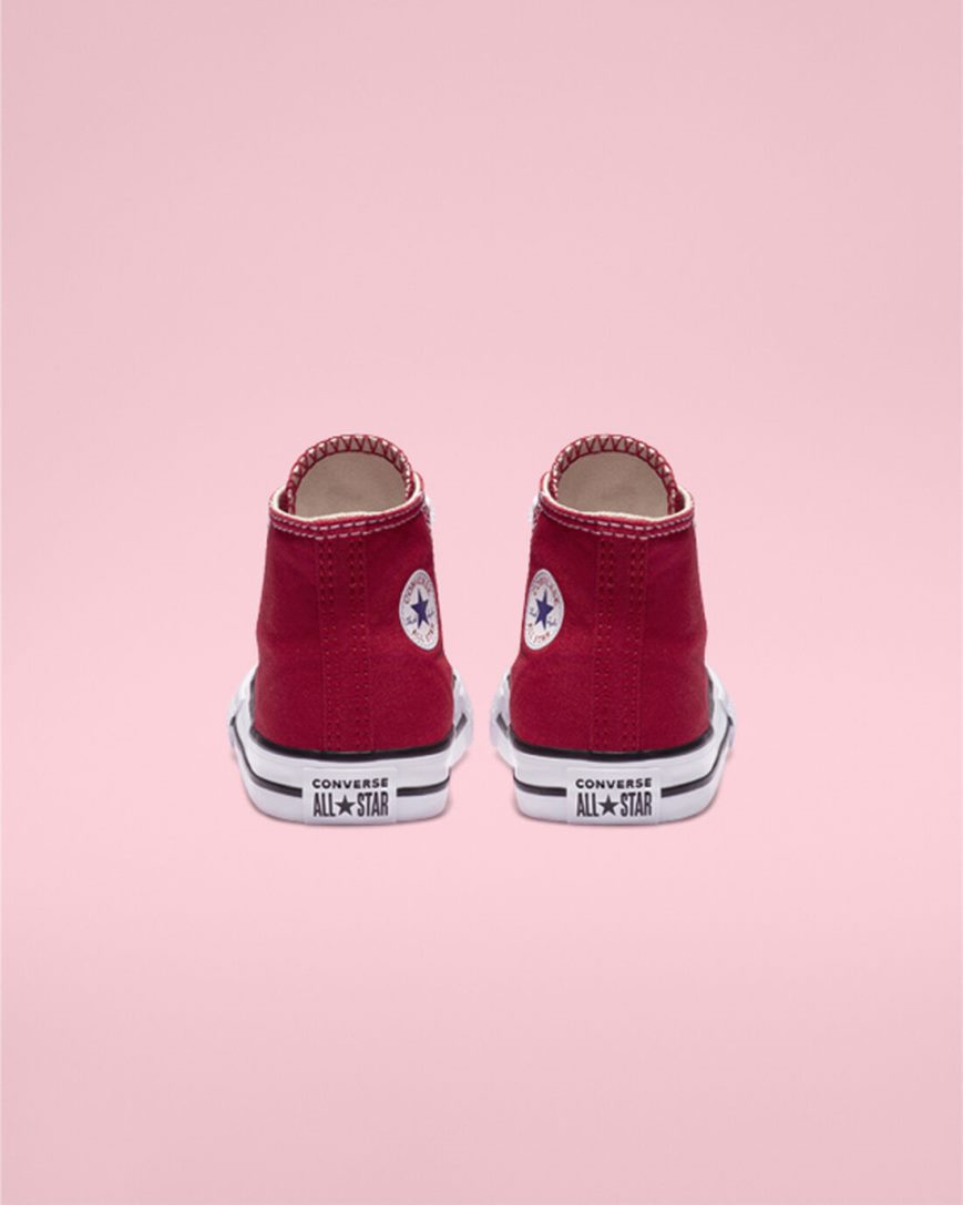 Red Converse Chuck Taylor All Star Classic Girls' High Top Shoes | LN489ILK1