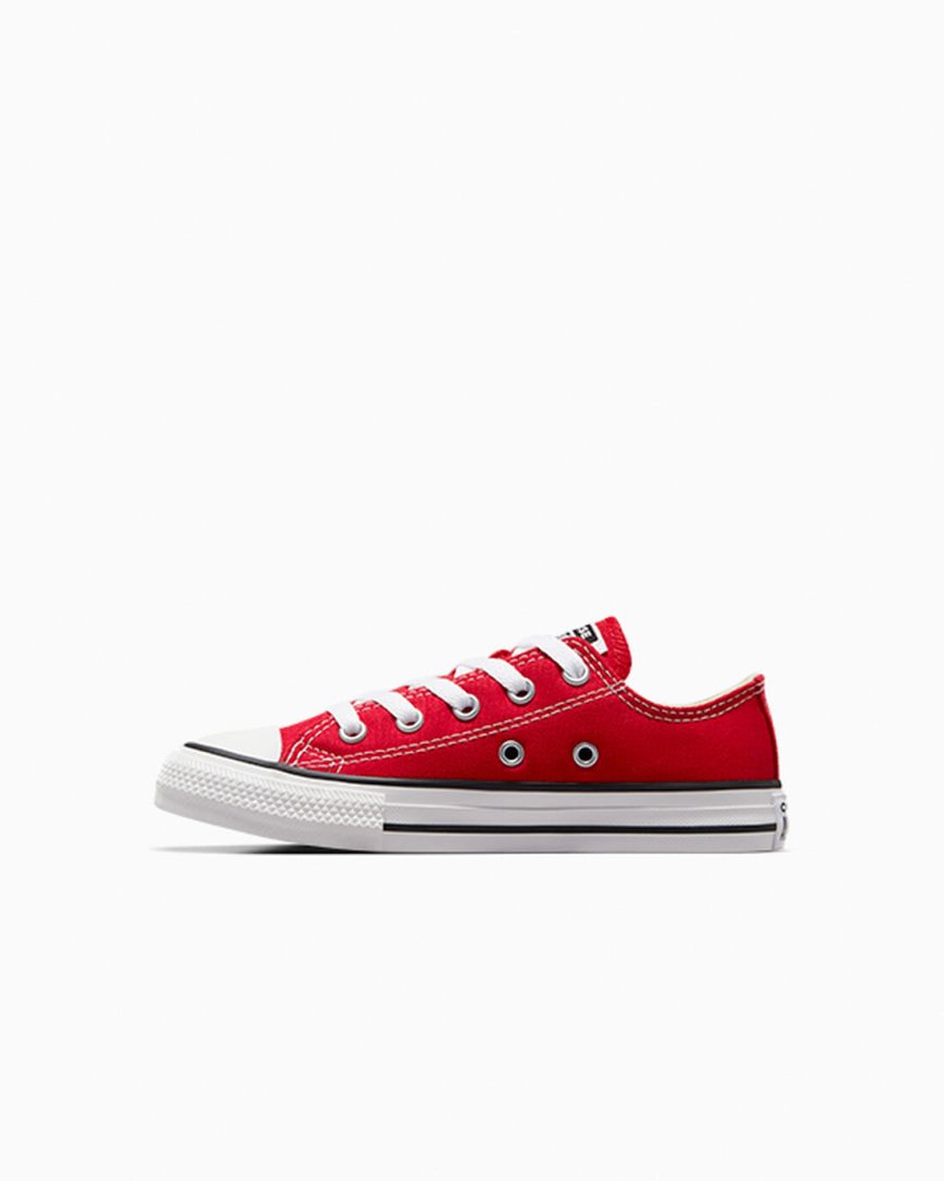 Red Converse Chuck Taylor All Star Classic Girls' Low Top Shoes | OP1K48LI9