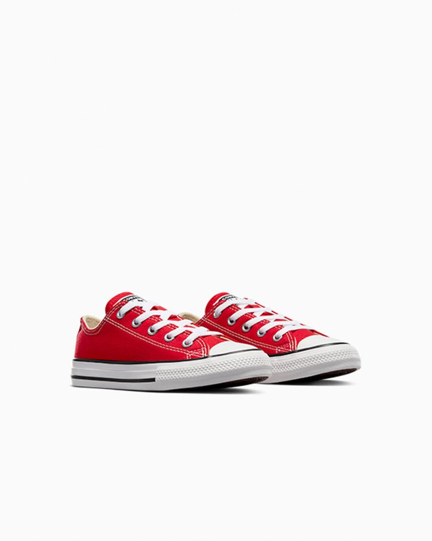 Red Converse Chuck Taylor All Star Classic Girls' Low Top Shoes | OP1K48LI9