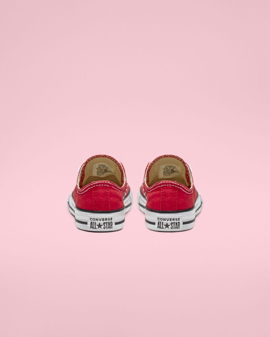 Red Converse Chuck Taylor All Star Classic Girls' Low Top Shoes | OP1K48LI9