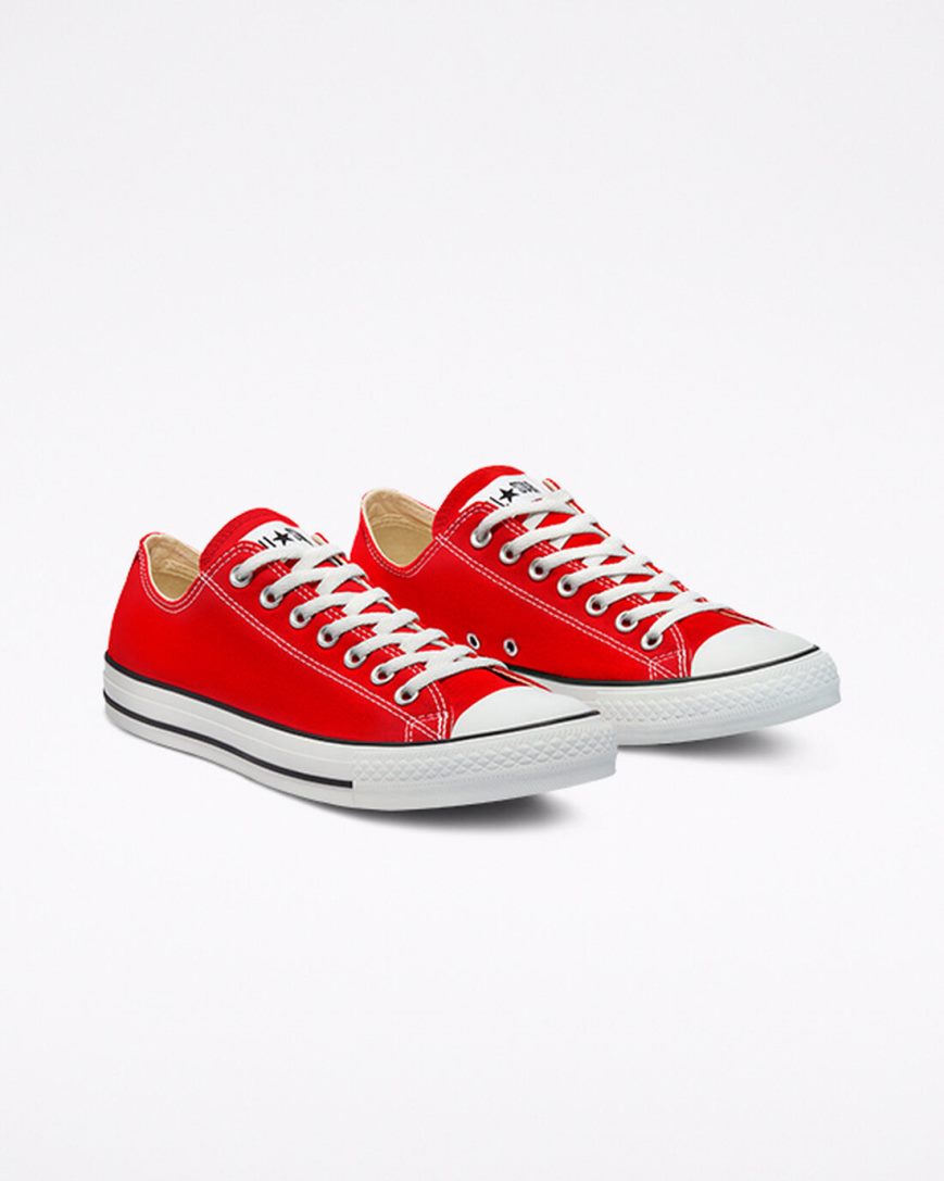 Red Converse Chuck Taylor All Star Classic Men's Low Top Shoes | VI4197IL3